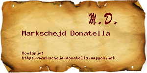Markschejd Donatella névjegykártya